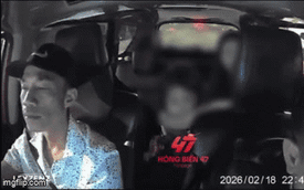 Cãi nhau với vợ, hành khách đấm liên tiếp vào mặt tài xế: Biết trong xe có camera thì liền "lật mặt"