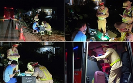 Xe 43 chỗ “nhồi” 63 khách, CSGT Thái Nguyên xử lý nóng đêm cao điểm Tết