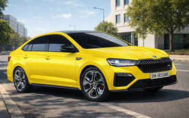 Skoda Slavia 2026 tiếp tục bị bắt gặp trên đường: Dáng quen thuộc nhưng nhiều chi tiết tinh chỉnh lại, dễ nâng cấp ADAS đấu Vios, City
