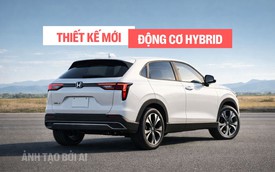 Honda HR-V thế hệ mới lộ ảnh: Đuôi xe vuông vức, chỉ có động cơ hybrid