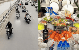 Đám cưới gây chú ý tại Hải Hậu: Rạp cưới rộng 1.000m2, dàn xe moto tiền tỷ rước dâu