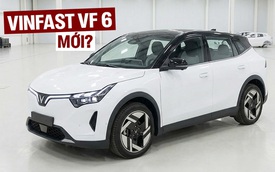 Rộ ảnh SUV VinFast mới đang thử nghiệm: Cỡ như VF 6, cụm đèn đặt cao kiểu VF 8, mâm gần giống VF MPV 7