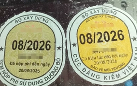 Sắp bỏ dán tem đăng kiểm trên kính chắn gió ô tô?