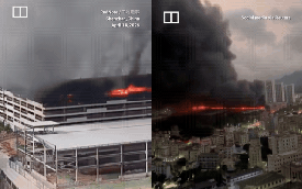 Biển lửa bao trùm bãi đỗ xe BYD tại Trung Quốc: Gara tự động biến thành lò thiêu