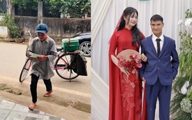 Xúc động clip người cha nhặt rác đạp xe đi mời đám cưới con gái, nhận điều bất ngờ trong ngày vui
