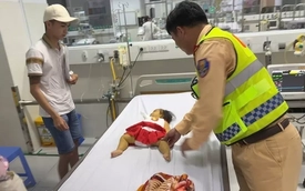 Lực lượng của Cục CSGT hai lần dùng xe đặc chủng giúp người nguy kịch cấp cứu trong đêm