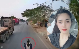 Cô gái kể phút hoảng loạn khi bị xe tải kéo lê cả trăm mét trên quốc lộ
