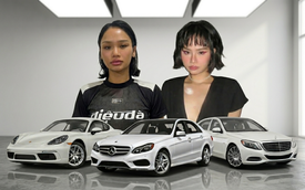 Gu chơi xe của Miu Lê: Trung thành với tông màu trắng, nâng cấp dần từ Mercedes-Benz sang Porsche