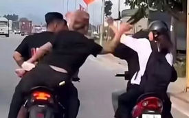 Danh tính nhóm thanh niên đi xe máy "kẹp 3", cầm dép đánh người ở Hải Phòng