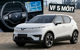 Lộ xe lạ trông như VinFast VF 5 mới: Đuôi khác biệt, vô-lăng vát 2 đáy thể thao, màn hình lớn hơn hẳn