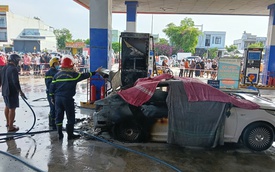 Công an thông tin nguyên nhân ban đầu vụ cháy ô tô ở cây xăng khiến 2 thiếu niên tử vong