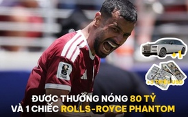 Cầu thủ Qatar ghi bàn lịch sử ở World Cup được thưởng nóng 79 tỷ đồng cùng siêu xe Rolls-Royce, thực hư thế nào?