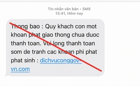 Cảnh báo bẫy lừa đảo từ tin nhắn vi phạm giao thông