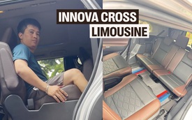 Chủ xe Toyota Innova Cross tự làm ghế cơ trưởng xoay 180 độ: Tốn 3 triệu đồng, mất 2 ngày thiết kế và thi công, trông như limousine cỡ nhỏ
