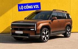 Hyundai Santa Fe 2027 lộ thêm nhiều thay đổi: Lần đầu có cổng V2L, dễ là EREV, thay hộp số mới