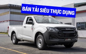 Bán tải Isuzu D-Max D-Cargo 1000 ra mắt Việt Nam: Giá từ 492 triệu đồng, thùng dài 2,33m, chở gần 1,1 tấn