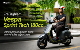 Trải nghiệm Vespa Sprint Tech 180cc: Động cơ mạnh mẽ bên trong thiết kế đẳng cấp 80 năm