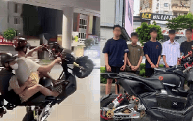 Danh tính nhóm thanh niên trong clip "bốc đầu" xe trên đường phố ở Hà Nội