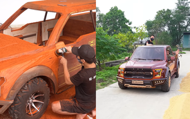 Xe gỗ mô phỏng Ford F-150 Raptor của YouTuber Việt Nam lên báo Mỹ: Mất 150 ngày hoàn thiện, động cơ điện