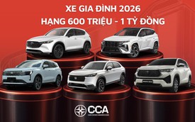 SUV áp đảo Top 5 Xe gia đình 600 triệu - 1 tỷ đồng tại CCA 2026: HR-V ‘chung mâm’ các xe trên phân khúc, Innova Cross là MPV hiếm hoi