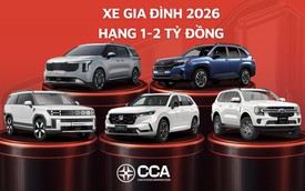 Xe có tùy chọn hybrid ‘chiếm sóng’ Top 5 Xe gia đình 1-2 tỷ đồng tại CCA 2026: Carnival là MPV duy nhất cạnh tranh nhóm SUV cỡ C, D
