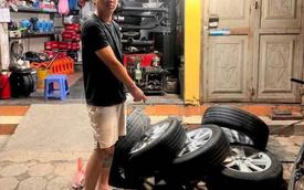 Danh tính tên trộm bánh xe ô tô ở khu đô thị Hà Nội