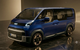 Kia PV7 lộ diện lần đầu: Xe điện cỡ lớn, hứa hẹn chở gia đình thì rộng mà công việc thì thực dụng