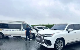 Vụ ô tô Lexus lạng lách trên cao tốc Pháp Vân gây tai nạn nghiêm trọng
