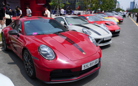 Dàn xe Porsche trăm tỷ offline tại TP.HCM: Vừa được ngắm xe xịn, vừa được xem drift xe đầy mãn nhãn