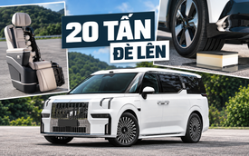 Zeekr 009 vừa về Việt Nam khoe đệm ghế siêu bền: Cho 9 xe con, cả xe tải 20 tấn cán qua mà vẫn không biến dạng