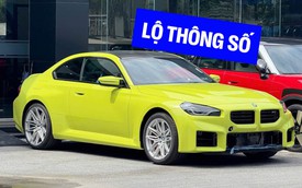 BMW M2 lộ thông số cùng giá dự kiến từ 4,099 tỷ tại Việt Nam: Động cơ 480hp, có tùy chọn số sàn, riêng gói hiệu năng cao giá đã hơn 1,2 tỷ đồng