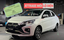 Mitsubishi Attrage mới lộ thông số tại Việt Nam: 2 phiên bản, 'uống' xăng nhỉnh hơn, dễ ra mắt năm nay