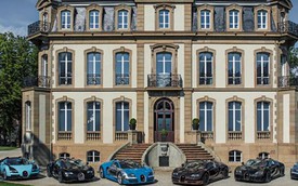 6 siêu xe huyền thoại của Bugatti cùng tụ họp lần đầu tiên