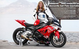 Nữ tay đua đạt tốc độ 336 km/h với siêu môtô BMW S1000RR