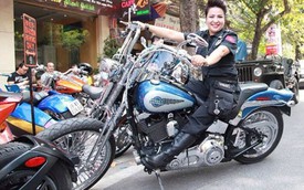 Dàn Harley-Davidson tụ họp mừng nữ biker Hà thành