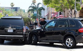 Cadillac Escalade của Justin Bieber bị xe BMW đâm ngang