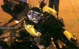 Sài Gòn: Suzuki B-King gặp tai nạn giữa đêm khuya