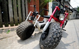 Cặp Honda Chaly độ bánh béo độc đáo ở Hà Nội