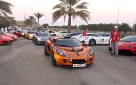 Hoành tráng cuộc diễu hành siêu xe tại UAE