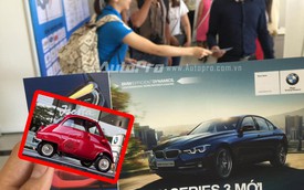 Xế cổ Isetta đến Việt Nam, BMW vào tận VMS 2015 mời khách lái thử xe