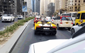 “Siêu bò” Lamborghini Aventador nẹt pô đến mức cháy cả xe
