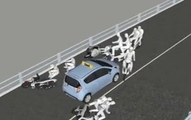 Mô phỏng diễn biến vụ tai nạn trên cầu vượt Thái Hà bằng video 3D