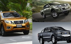 So sánh 3 xe bán tải “hot” Ford Ranger, Nissan Navara và Mitsubishi Triton