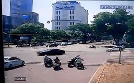 Sài Gòn: Kinh hoàng xe container hạ gục nhiều xe máy chờ đèn đỏ