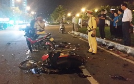 Đà Nẵng: Xe máy tông nhau nát bét, một người tử vong