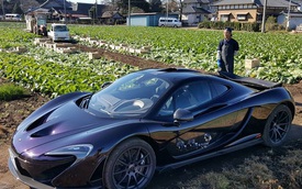 Đại gia Nhật lái siêu xe triệu đô McLaren P1 đi thăm trang trại