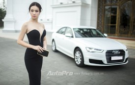Người đẹp Trương Tùng Lan kiêu sa bên Audi A6 1.8L