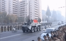 Nguyên soái Triều Tiên được đưa tang bằng xe thiết giáp hiện đại