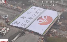 Trung Quốc: phá cầu vượt cũ, xây cầu vượt mới chỉ trong 43 giờ