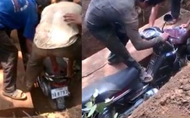 Người lái “xe ôm” qua đời, được chôn cùng xe máy